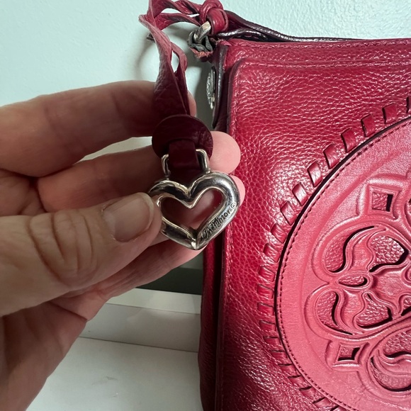 Brighton Leather Purse Bag Medallion.  Front opens up and has a magnetic closure - Picture 3 of 12